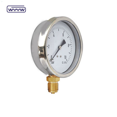 ποιότητας  Bottom Mount Liquid Filled Pressure Gauge Standard EN 837-1 YTN-100 εργοστάσιο