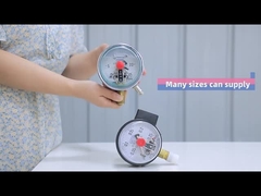 Σιλικόνη από ανοξείδωτο χάλυβα γεμάτη με μετρητή πίεσης