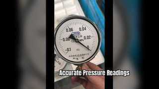 Θήκη χρωμίου 4" 100mm, -01~0Mpa, μετρητής πίεσης κενού