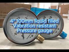 Θήκη χρωμίου 4" 100 mm 0~2,5MPa/0~1MPa και στεφάνη χρωμίου,