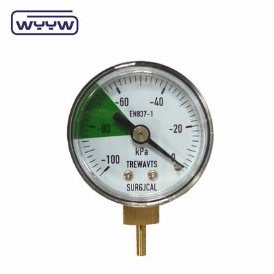 -100-0kpa 40mm Gas Pressure Vacuum Gauge OEM ODM Προσαρμοσμένο