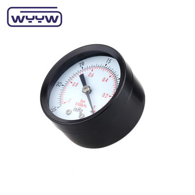 40 mm -100-0 Kpa Manometer Vacuum Gauge Βόλος του σιδηροδρομικού περιβλήματος με σύνδεση από χαλκό