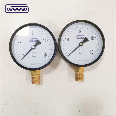 4 ίντσες γενικό CL1.6 νεροαερομανόμετρο 1/2 &quot;bsp 10bar 16bar σωλήνα Bourdon 100mm μετρητή πίεσης