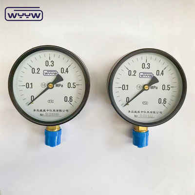 Κάτω 1/2 "bsp CE 100mm γενικό OEM διαθέσιμο βαθμονωμένο μετρητή πίεσης