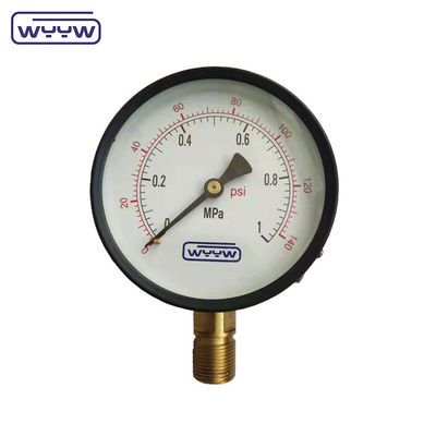 Τύπος Bourdon 100mm 10bar 7bar αερόμετρος G1/2