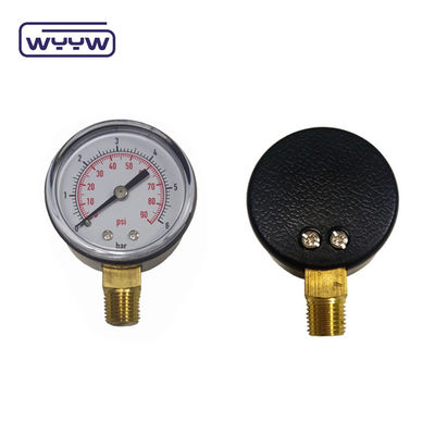 OEM 50mm Διαμέτρου 0-15 PSI 0-1 Bar 1/4 NPT μετρητές πίεσης