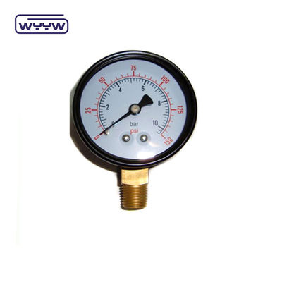 OEM 50mm Διαμέτρου 0-15 PSI 0-1 Bar 1/4 NPT μετρητές πίεσης