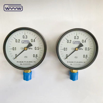 100 mm μαύρο σιδηροδρομικό σωλήνα τύπου κατώτατης σύνδεσης MPa common rail manometer