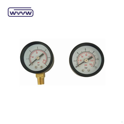 1.5&quot; πλαστική θήκη NPT ABS μετρητής πίεσης 1/8&quot; NPT