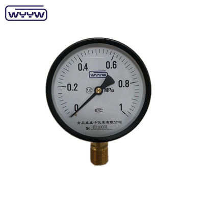 Φαρμακείο μετρητή πίεσης υδραγωγών 100mm 4 ιντσών M20X1.5 μαύρο χάλυβα φθηνή τιμή μανόμετρο 20 psi