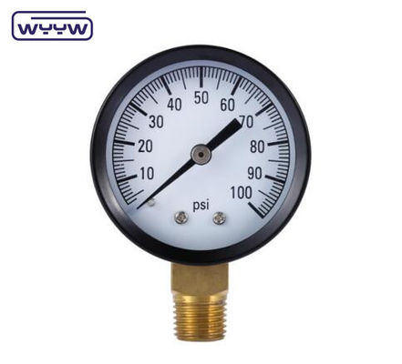 προσαρμόσιμο πίσω τοποθέτηση 150 psi καυτή πώληση 60mm γενικό ανόμετρος M12X1.5 αέρα 10 bar μετρητή πίεσης