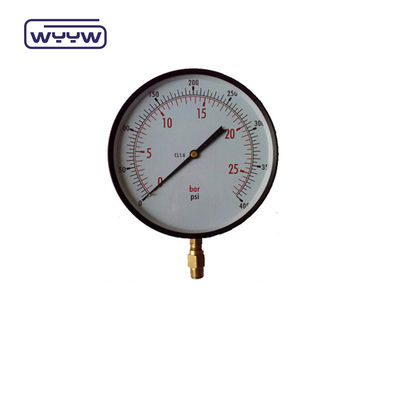 μετρητής πίεσης αέρα με ακρίβεια 150 mm τύπου σωλήνα κάτω από το μπορντόν