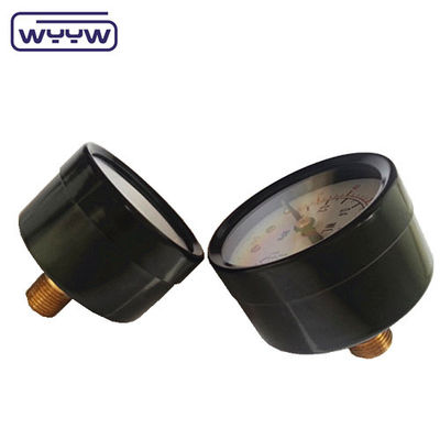 40mm Άξονα μπάρα Psi Πυροσβεστική αντλία μέτρηση πίεσης Manometer πίσω τοποθέτηση