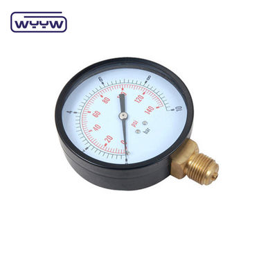 100 mm Μανόμετρος σωλήνα Bourdon Γενικός μετρητής πίεσης από χάλυβα άνθρακα
