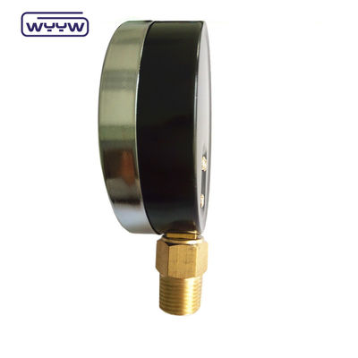 100 mm Μανόμετρος σωλήνα Bourdon Γενικός μετρητής πίεσης από χάλυβα άνθρακα
