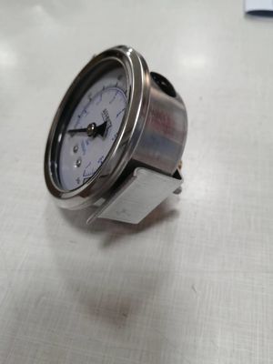 ss304 υδραυλική πρίζα 1/4&quot; bsp 2.5&quot; αξιωτικό μετρητή πίεσης γεμάτο υγρό