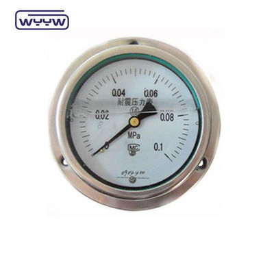 Πίνακα τοποθέτησης 4&quot; 1/2&quot; NPT ή BSP Bar Psi διπλή κλίμακα υγρού λάδι γεμίζει PG100 σειρά ατσάλινο μετρητή πίεσης