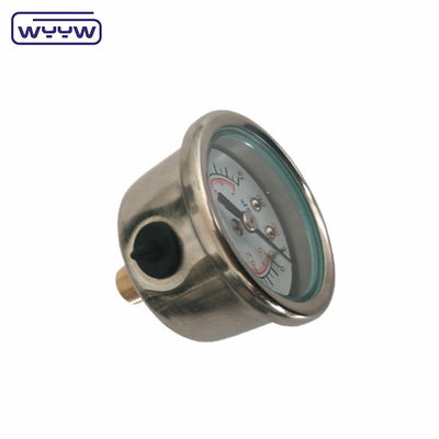 40 χιλιοστών σενίτερ πίσω OEM 1/4 &quot;bsp npt 1,5 ιντσών πρόσωπο γεμάτο γλυκερίνη μετρητή πίεσης