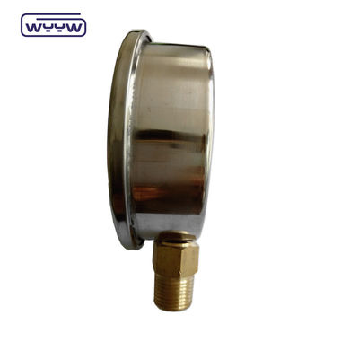 Υδραυλικά υγρά γεμάτα γλυκερίνη 100mm κάτω 3/8&quot; BSP 1/2&quot;G μετρητές πίεσης EN837-1