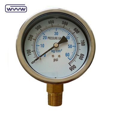 100 mm 1,6% 1% ακρίβεια Δοκιμαστή πίεσης αντλίας, Δοκιμαστή διαφορικής πίεσης για φίλτρα, Δοκιμαστή πίεσης