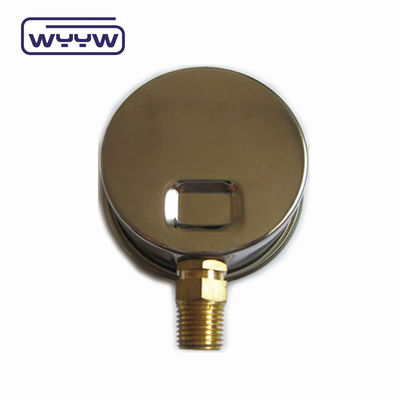 Υψηλής ποιότητας μπρούντζινη σύνδεση 1/4 &quot;BSP Double Scale Bar Psi EN837-1 Accurac 1.6 υγρό γεμάτο μετρητή πίεσης