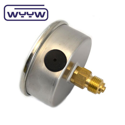 63mm EN837-1 υδραυλικό νερό 0-10bar /psi άξιο εισόδου λάδι γλυκερίνη γεμάτο μετρητή πίεσης 2,5 "μανόμετρο