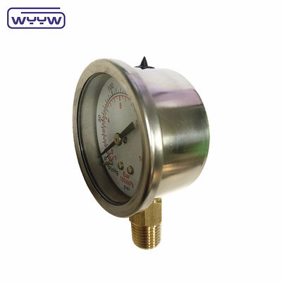 Γλυκερίνη γεμάτη 2&quot; Manometer μετρητή πίεσης κάτω / πίσω και τοποθέτηση πίνακα