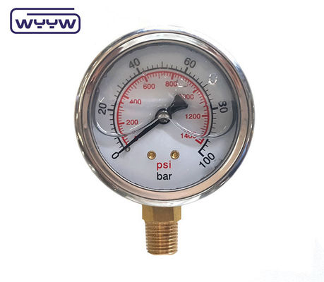 63mm 0-10bar 150 Psi Manometer για εξορυκτήρα
