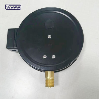 1.6MPa μαύρο ατσάλινο κιβώτιο 1/2&quot;bsp M20X1.5 6 ιντσών ηλεκτρική επαφή διπλή κλίμακα μανόμετρο μέτρο πίεσης τιμή