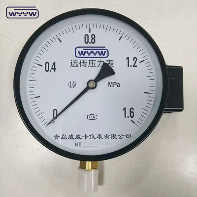 1.6MPa μαύρο ατσάλινο κιβώτιο 1/2&quot;bsp M20X1.5 6 ιντσών ηλεκτρική επαφή διπλή κλίμακα μανόμετρο μέτρο πίεσης τιμή
