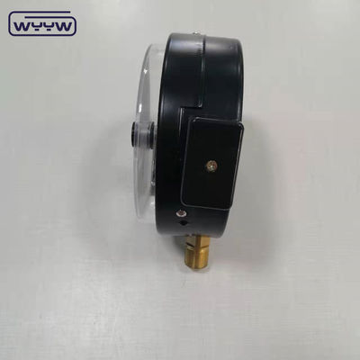 1.6MPa μαύρο ατσάλινο κιβώτιο 1/2&quot;bsp M20X1.5 6 ιντσών ηλεκτρική επαφή διπλή κλίμακα μανόμετρο μέτρο πίεσης τιμή