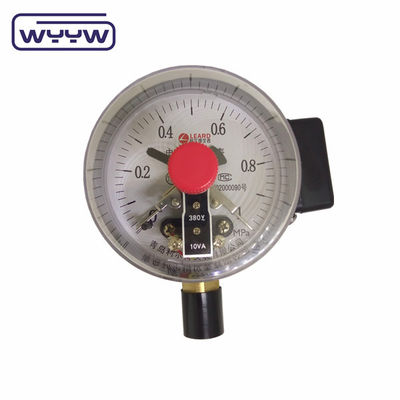 63 mm Ηλεκτρικός μετρητής πίεσης επαφής Κάτω σύνδεση Χωρίς λάδι γεμάτο