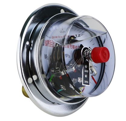 100mm Σιλικόνη γεμάτο ηλεκτρικό πετρέλαιο μέτρηση πίεσης πίσω τοποθέτηση