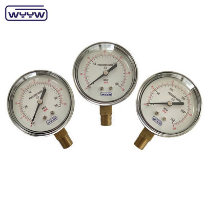 63mm κάψουλα Bellows mbar ανθεκτική εξαιρετική ατμοσφαιρική ένωση Bellows μετρητής πίεσης