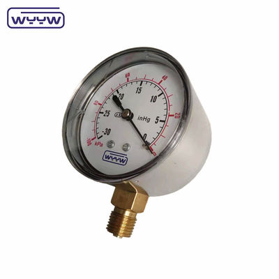 χαμηλό μανόμετρο ss 63mm inH2O wc mbar μετρητής πίεσης