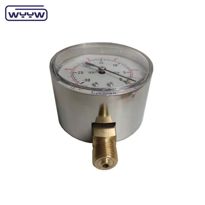 χαμηλό μανόμετρο ss 63mm inH2O wc mbar μετρητής πίεσης