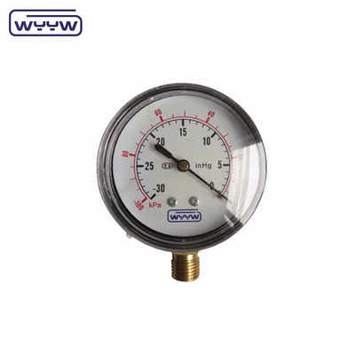 χαμηλό μανόμετρο ss 63mm inH2O wc mbar μετρητής πίεσης