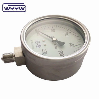 100mm 4 &quot; όλα από ανοξείδωτο χάλυβα μετρητή πίεσης, Bellow τύπου μετρητή πίεσης