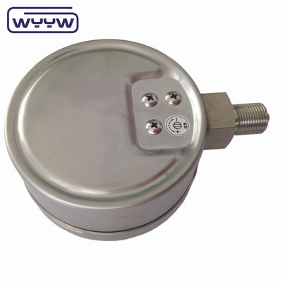 100mm 4 &quot; όλα από ανοξείδωτο χάλυβα μετρητή πίεσης, Bellow τύπου μετρητή πίεσης