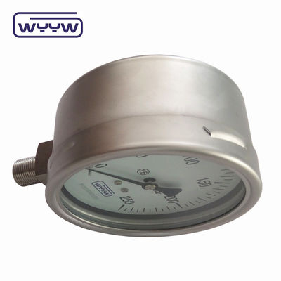 100mm 4 &quot; όλα από ανοξείδωτο χάλυβα μετρητή πίεσης, Bellow τύπου μετρητή πίεσης
