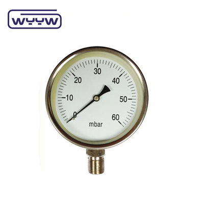 60-100mm CmH2O Κεψουλικός μετρητής πίεσης Μανόμετρος 1,6% ακρίβεια