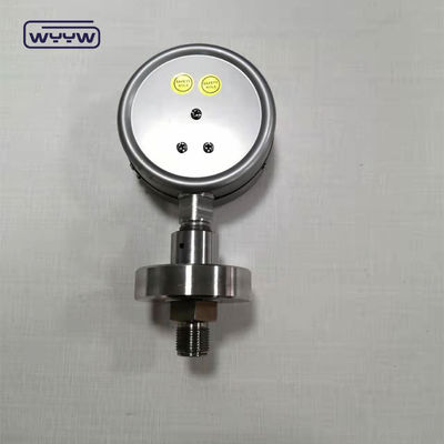 SS316 Σιλικόνιο υγειονομικό μετρητή πίεσης 100mm 1,6% ακρίβεια