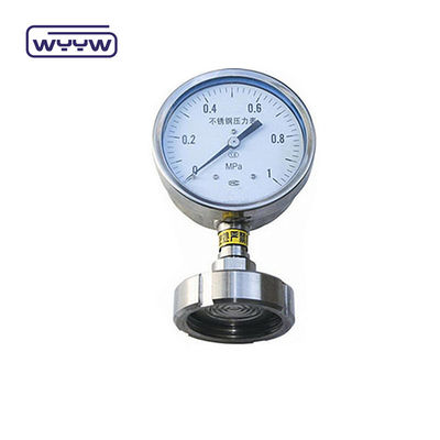 Δοκιμαστή πίεσης διαφράγματος 60 mm SS316 Βιομηχανικό μέτρο πίεσης