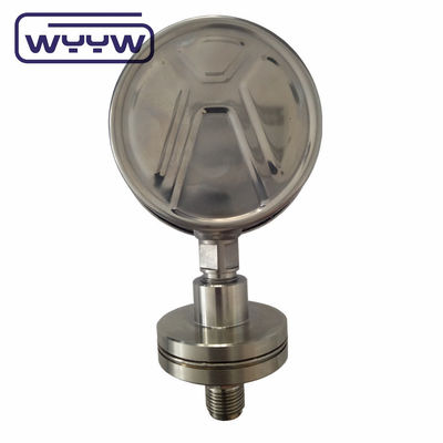 Σιλικόνιο γεμάτο με μετρητή πίεσης 100mm SS316 Διάφραγμα Σφραγίδα μετρητής πίεσης Bourdon