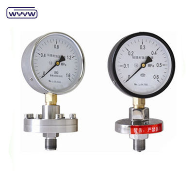 Σιλικόνιο γεμάτο με μετρητή πίεσης 100mm SS316 Διάφραγμα Σφραγίδα μετρητής πίεσης Bourdon