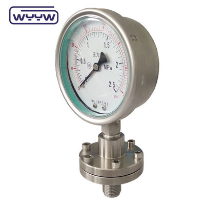 4&quot; 100mm μετρητής πίεσης διάφραγμα Σφραγίδα SS Κουτί και εσωτερικά SS