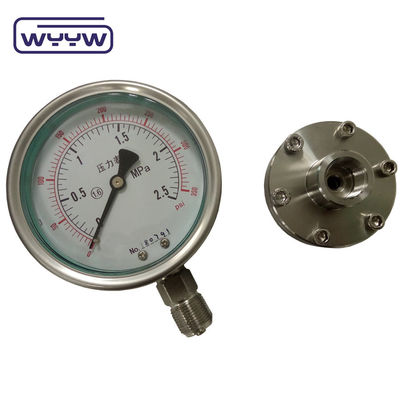 4&quot; 100mm μετρητής πίεσης διάφραγμα Σφραγίδα SS Κουτί και εσωτερικά SS