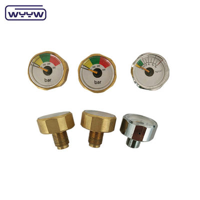 1 ίντσες 25mm Bar Psi Μικρό μετρητή πίεσης 1/8 Npt 1 έτος εγγύηση