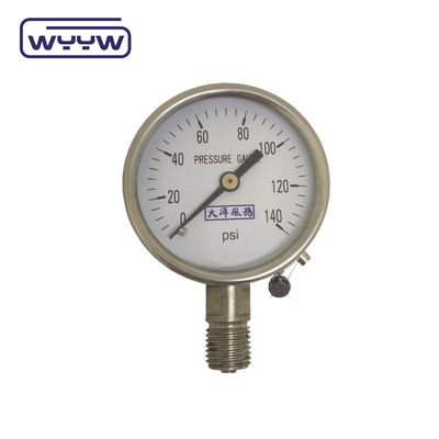 2.5' 4' 6' Face Bourdon Tube Oil / Dry Air Pressure Gauge Manometer (Μανόμετρος μετρητή πίεσης αέρα)