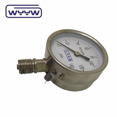 1/4 &quot;Bsp 304 από ανοξείδωτο χάλυβα Δοκιμαστή πίεσης κάτω σύνδεση 60mm